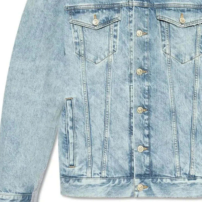 Balenciaga Bb Logo Denim Jacket-4