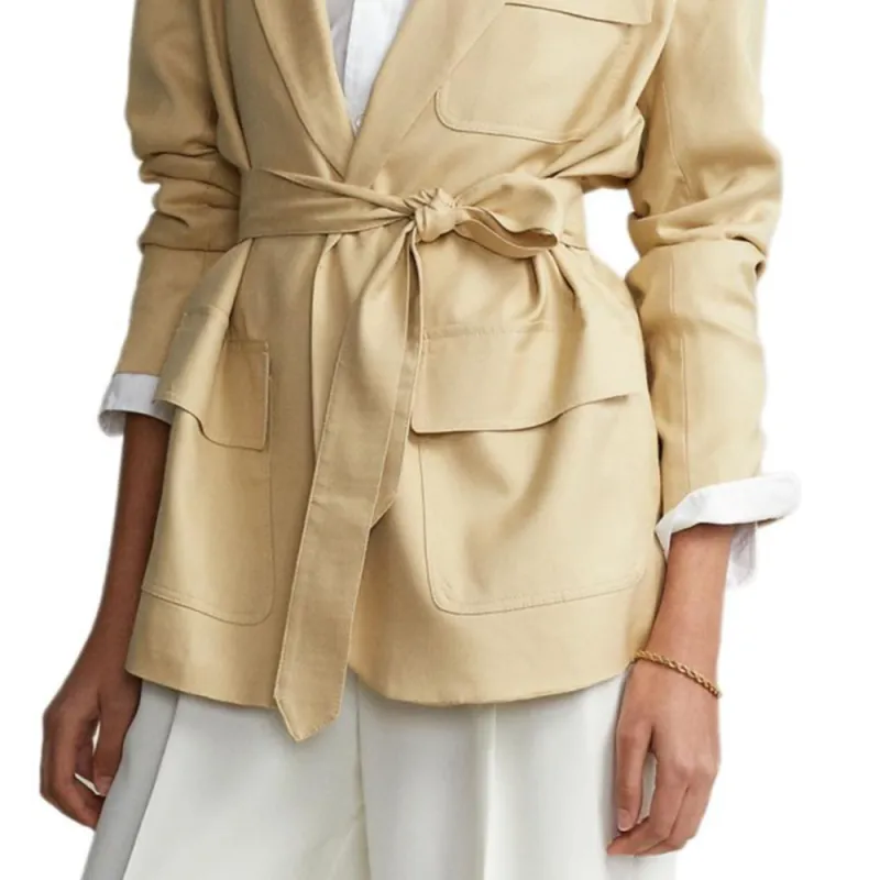Polo Ralph Lauren SS24 Business Suits Coats Women's Camel-4