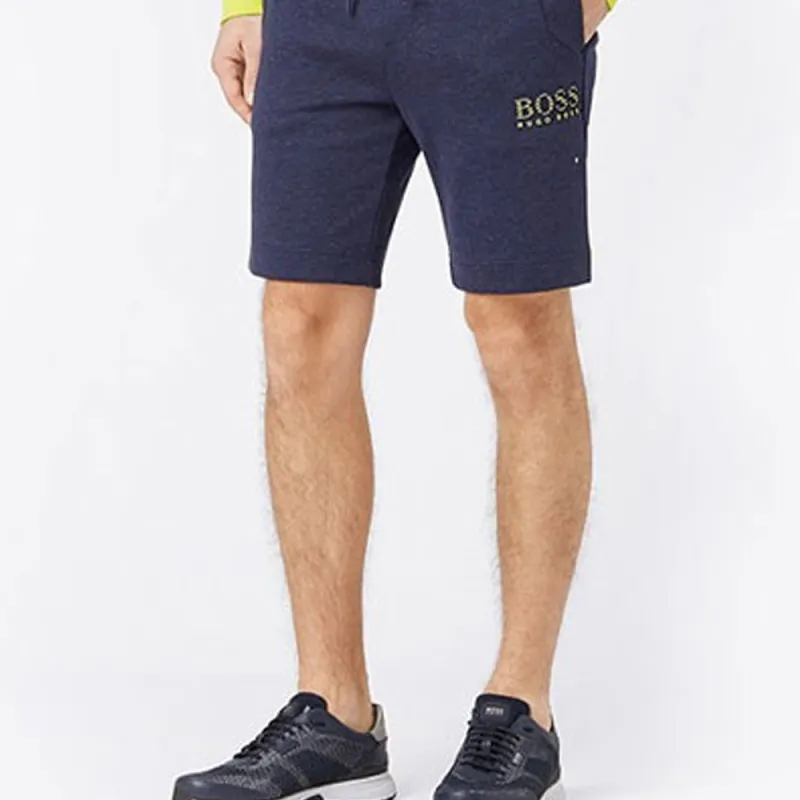 HUGO BOSS Casual Shorts Men Dark Blue-4