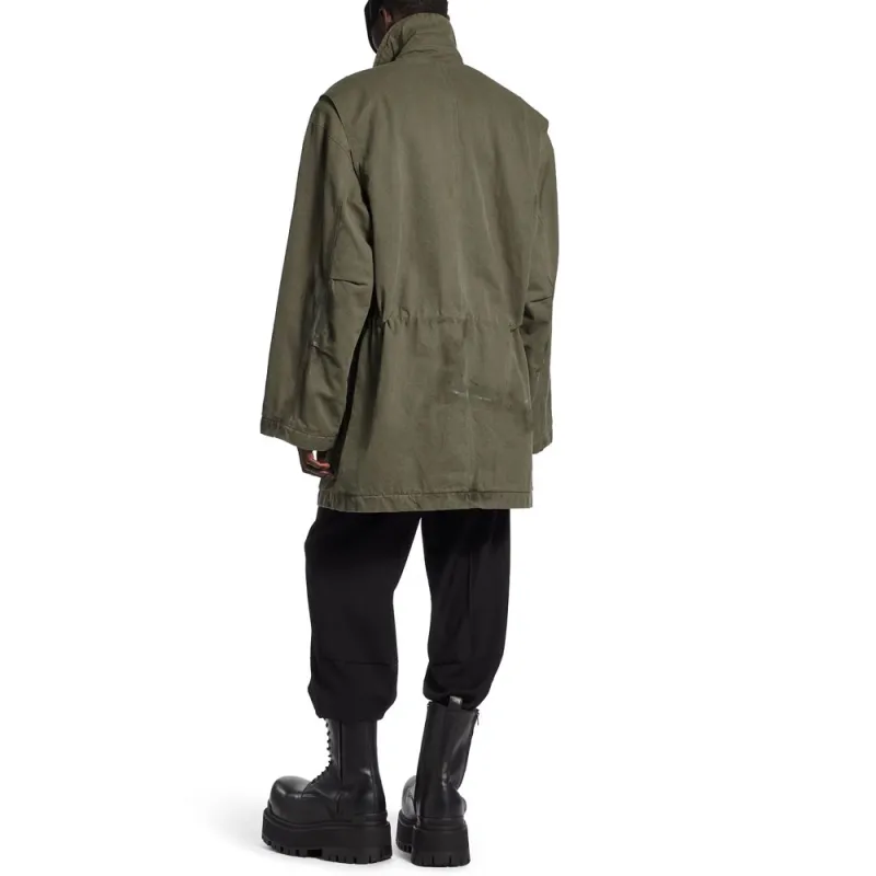 Balenciaga FW24 Jackets Coats Loose Fit Style Unisex Green-2