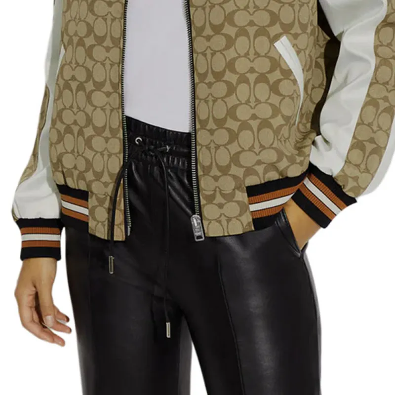 COACH Jackets Women's Khaki-5