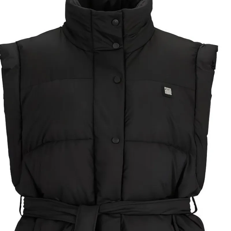 HUGO BOSS Water Repellent Regular Fit Padded Gilet With Belt Vest Women's Black-4