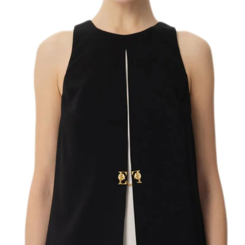 Elisabetta Franchi Cutout detail Sleeveless Dress-3
