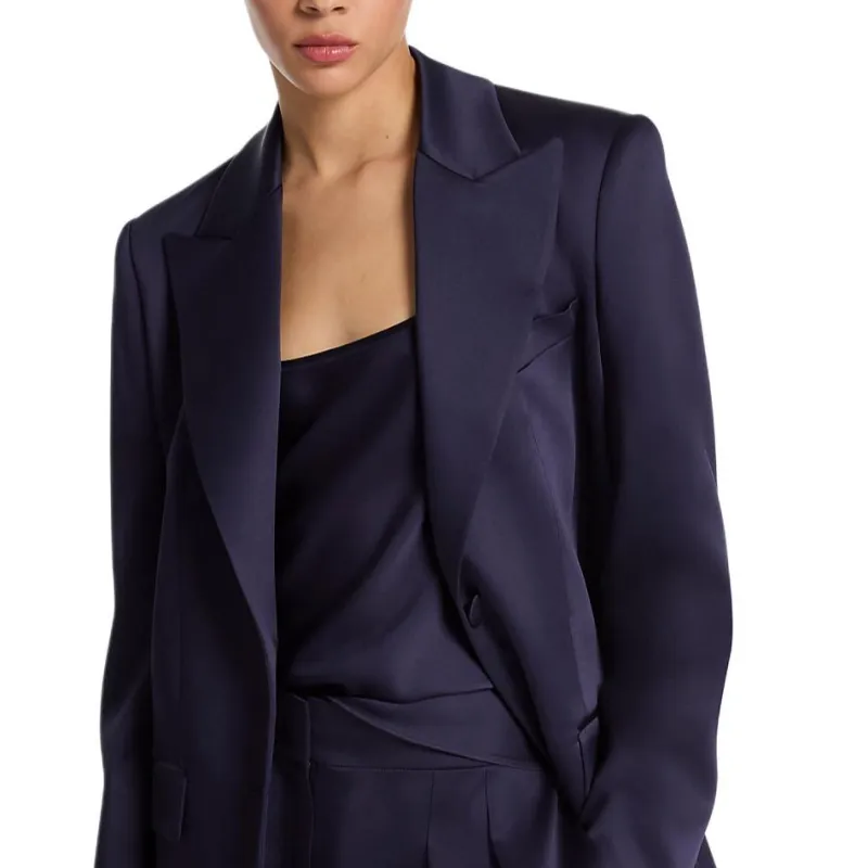 MICHAEL KORS Double Satin Charmeuse Boyfriend Blazer-3