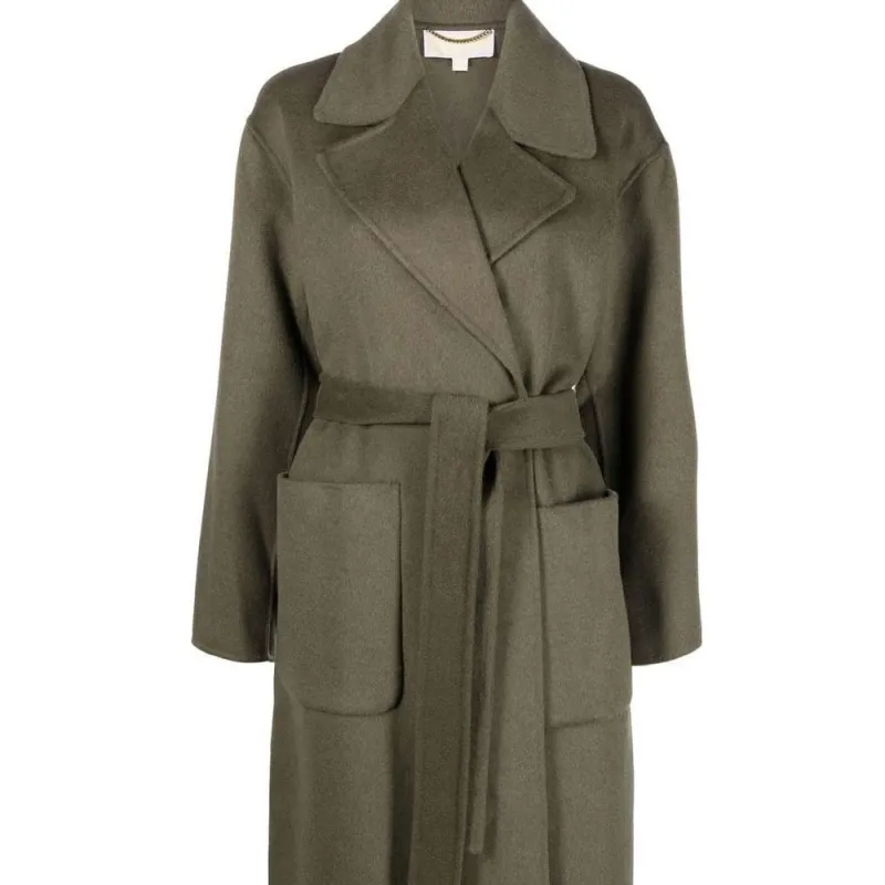 MICHAEL KORS MMK FW22 Coat Women's Olive Green-4
