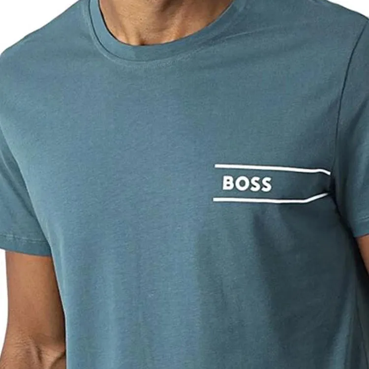 HUGO BOSS T Shirt Men's Blue Green-3