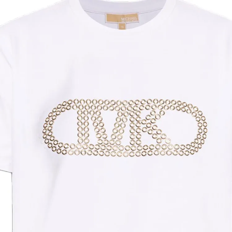 MICHAEL MICHAEL KORS Logo Embellished Crewneck T Shirt-4