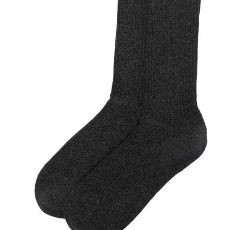 MaxMara FW24 Mid Calf Socks Women's 1 Pack Coal Gray-3