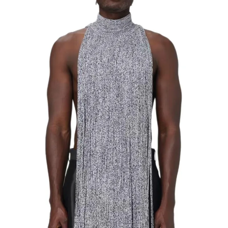 Burberry Tank Tops Men's Silver-1