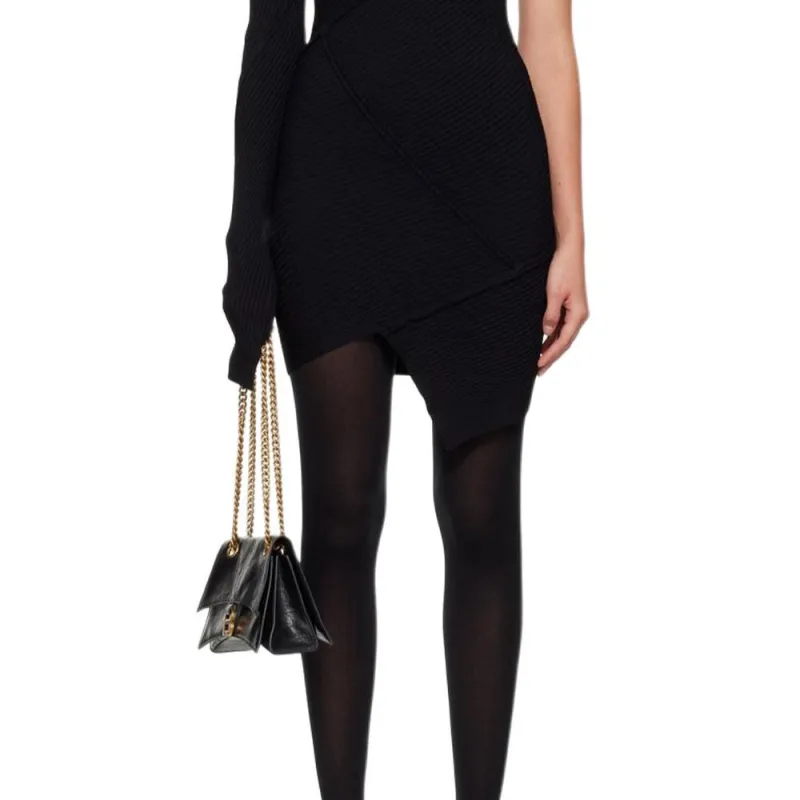 Balenciaga One-Shoulder Mini Dress-5