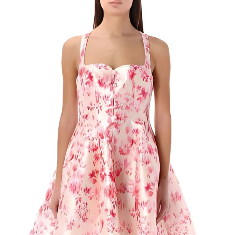 PHILOSOPHY DI LORENZO SERAFINI Floral Printed Sleeveless Dress-2