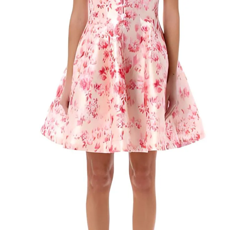 PHILOSOPHY DI LORENZO SERAFINI Floral Printed Sleeveless Dress-3