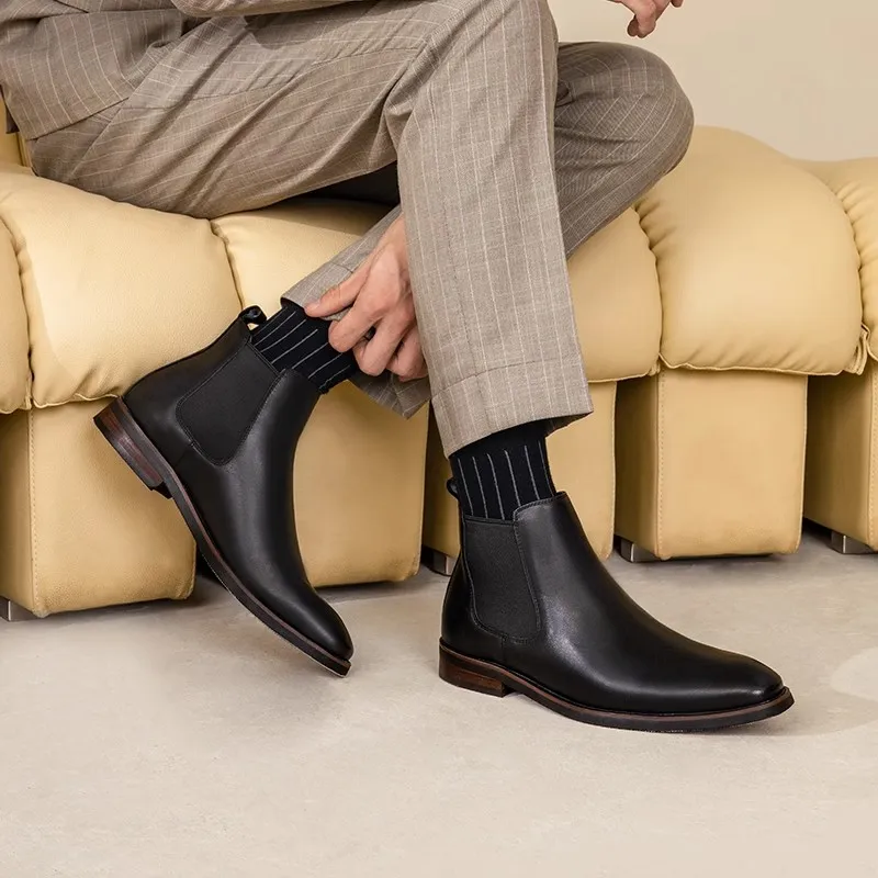 Bansley Chelsea Boots Men Black/Dark Brown-1