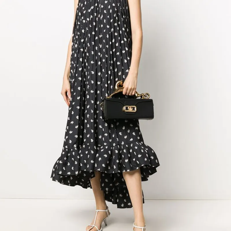 Lanvin Calfskin One Shoulder Handbag Women's Black-7