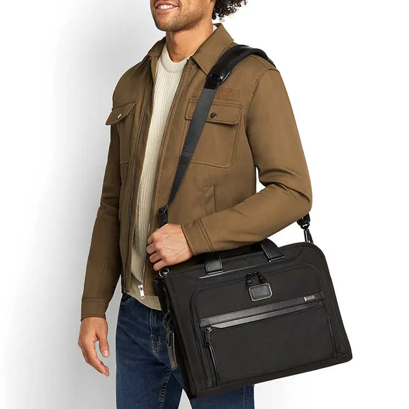 TUMI Alpha 3 Nylon Handbag, Laptop Bag, Briefcase Men's Black-3
