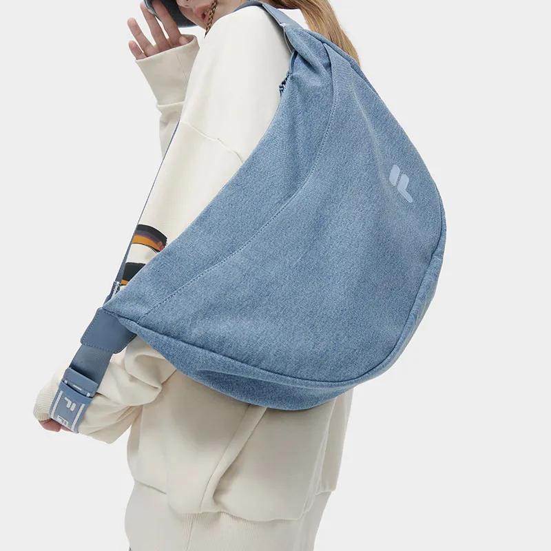 FILA FUSION Fabric Shoulder Bag, Crossbody Bag Extra Small Unisex Denim Blue-7