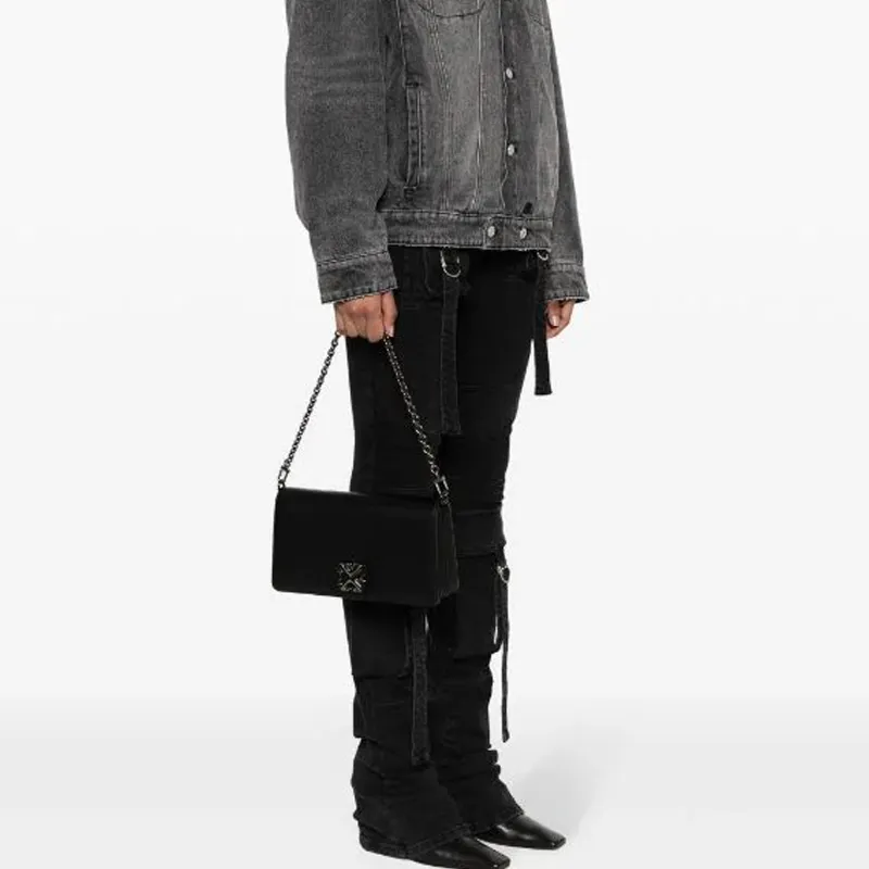 OFF-WHITE Jitney 1.7 Logo Plaque Crossbody Bag-4