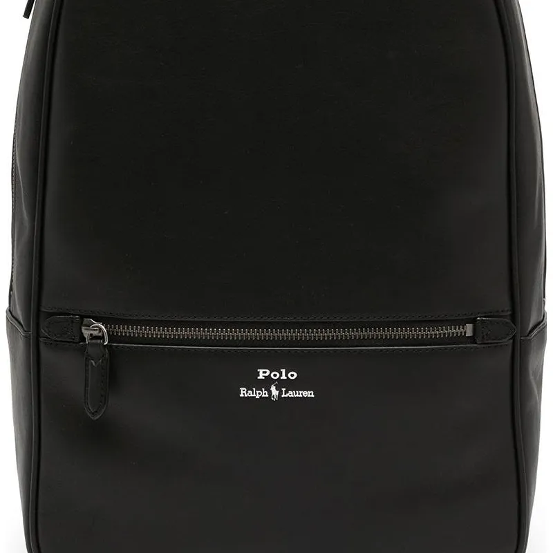 Polo Ralph Lauren Leather Backpack Men's Black-4
