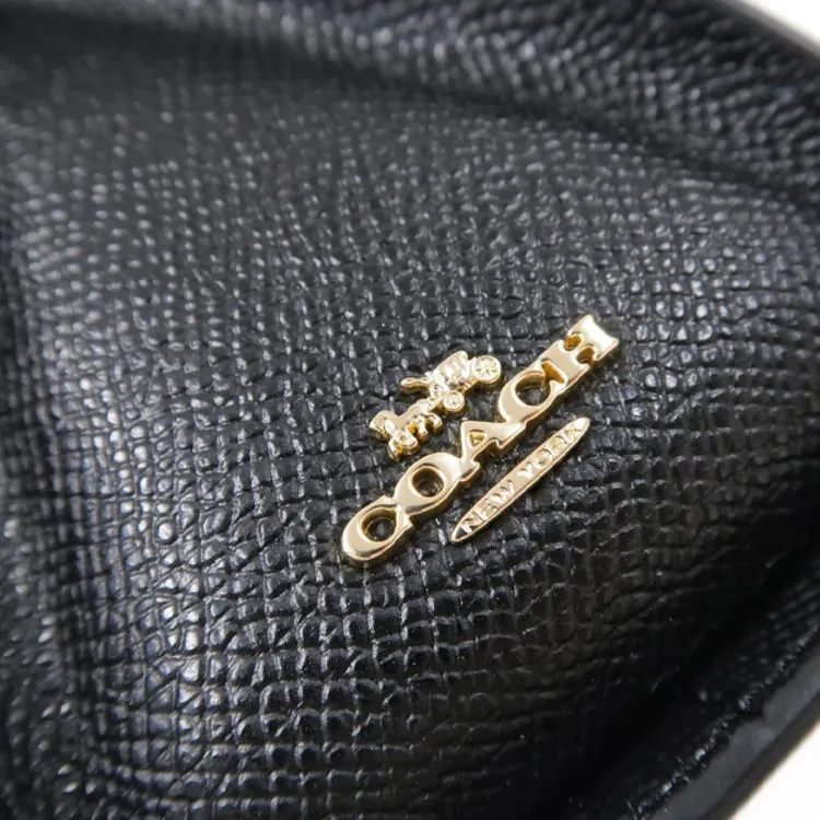 COACH Tilly Leather Shoulder Bag Crossbody Bag Handbags Mini Women's Black-3