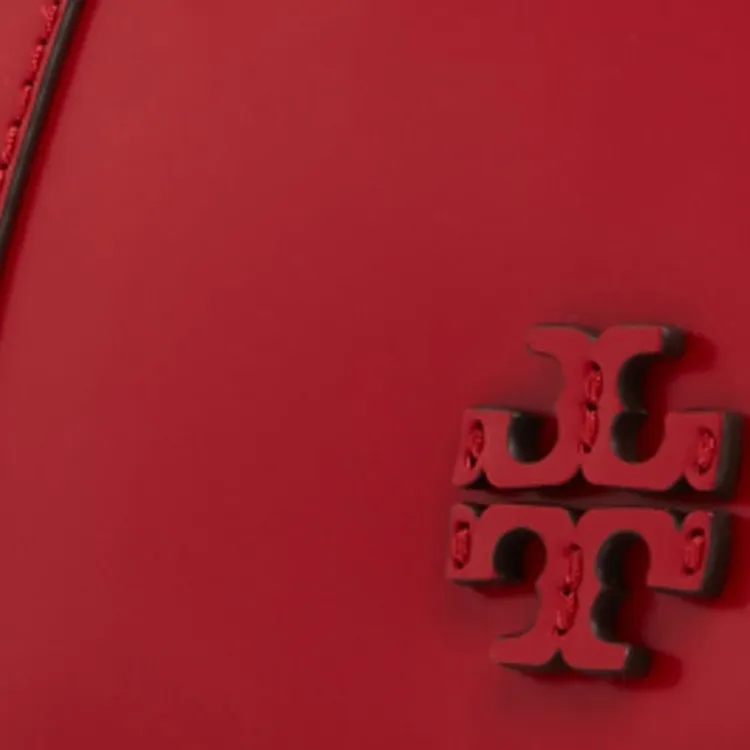 TORY BURCH McGraw Calfskin Handbag Shoulder Bag Women's Red-3