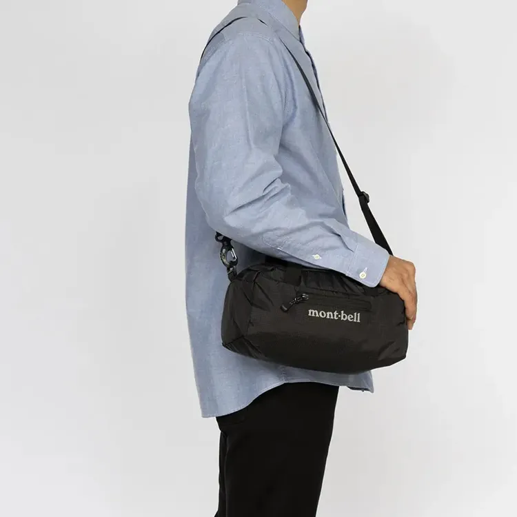 MONTBELL Nylon Luggage Bag, Handbag, Shoulder Bag, Crossbody Bag, Travel Bag Unisex Black-2