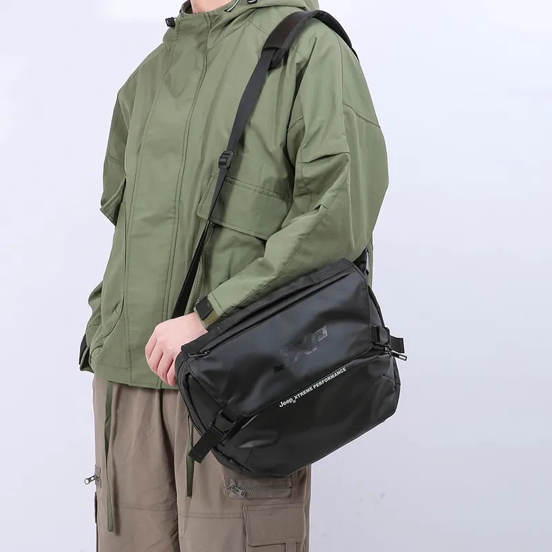 Jeep Fabric Outdoor Hiking Bag Backpacks Regular Unisex Black-17