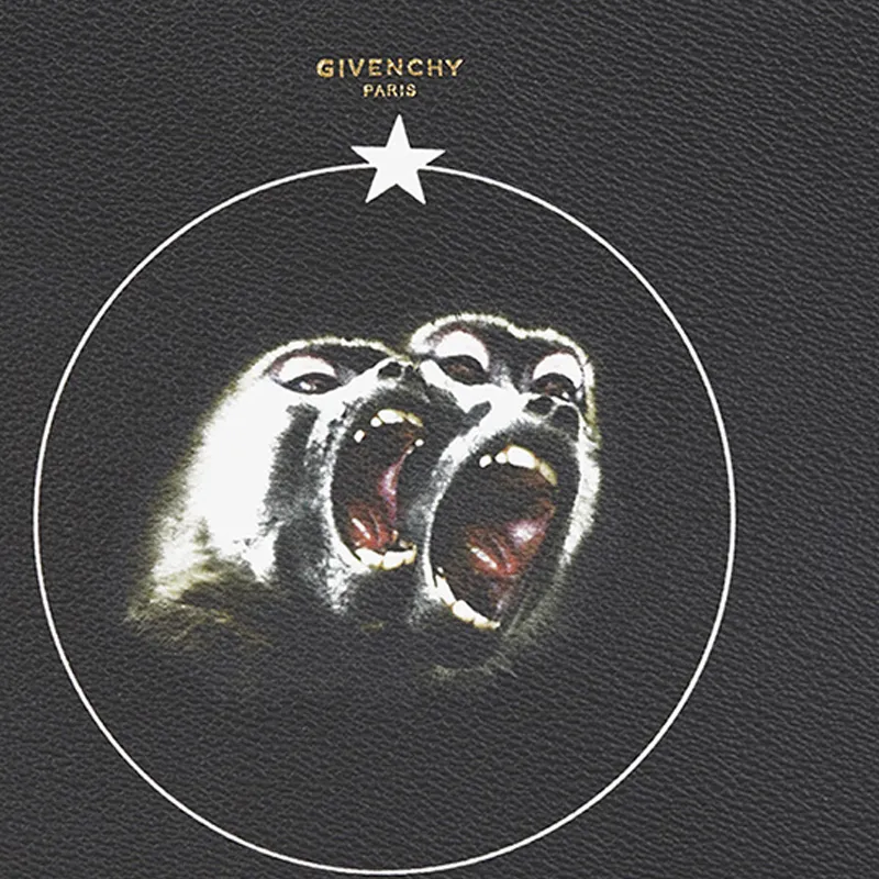 Givenchy PU Polyurethane Clutch Men's Black-3