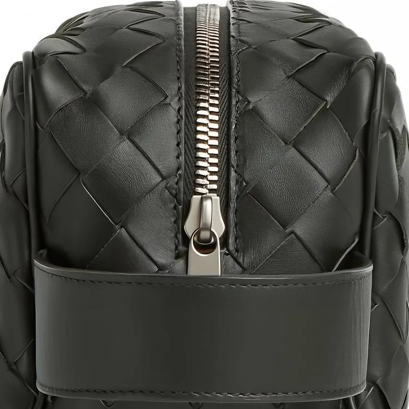 Bottega Veneta Woven Zipped Makeup Bag-4