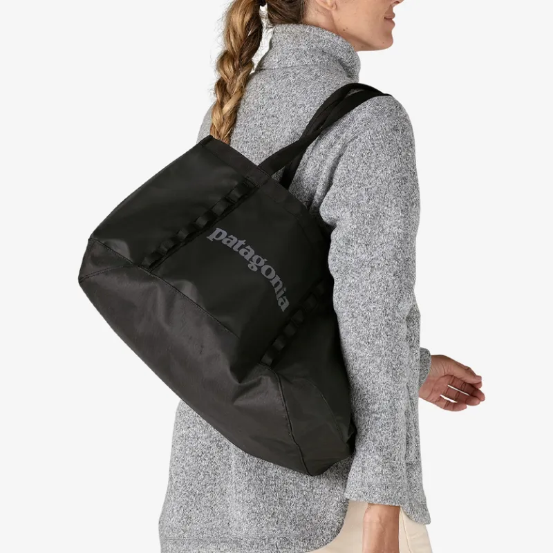 Patagonia Recycled Material Tote Bag Shopping Bag Handbag Regular Unisex Black-3