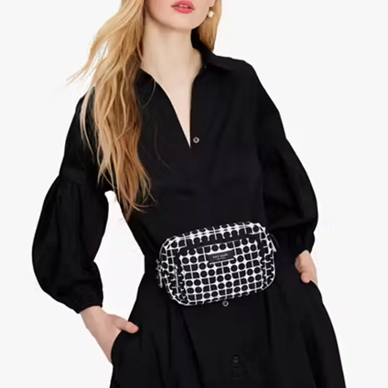 Kate Spade Recycled Jacquard Fabric Fanny Pack Women's Black Multicolor-4