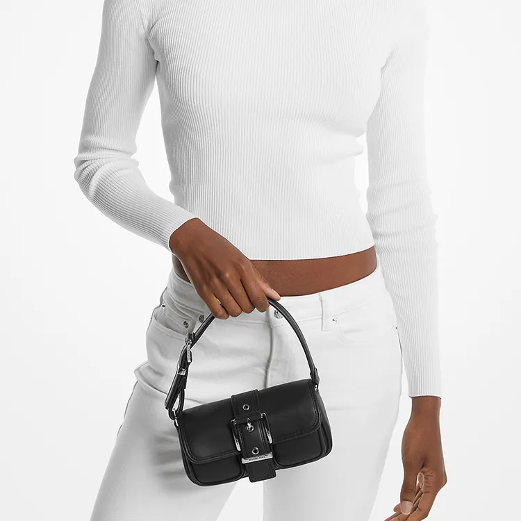 MICHAEL KORS Leather Handbag Extra Small Women's Black-3