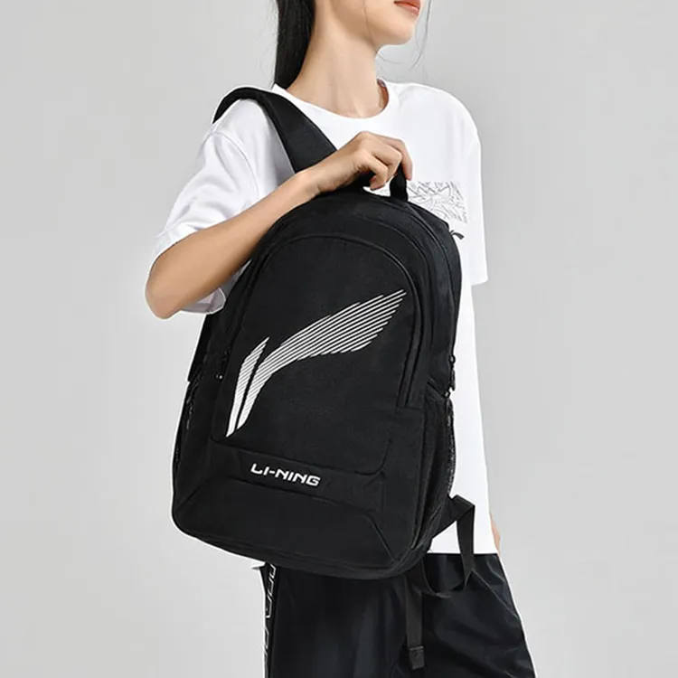 LiNing Polyester Backpack Regular Unisex Black-3