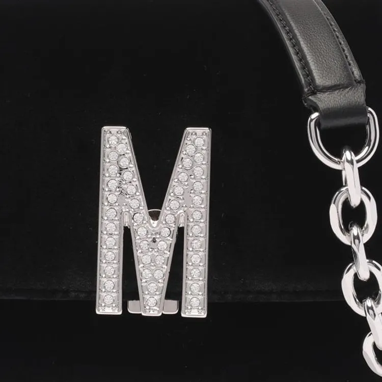 MOSCHINO Fabric Crossbody Bag Shoulder Bag Women's Black-3