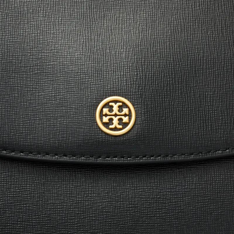 TORY BURCH Leather Shoulder Bag, Crossbody Bag Women's Black-4