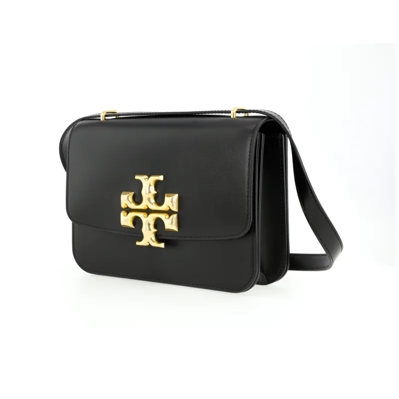 TORY BURCH Eleanor Cow Leather Shoulder Bag Crossbody Bag Medium Size Women's Black-1