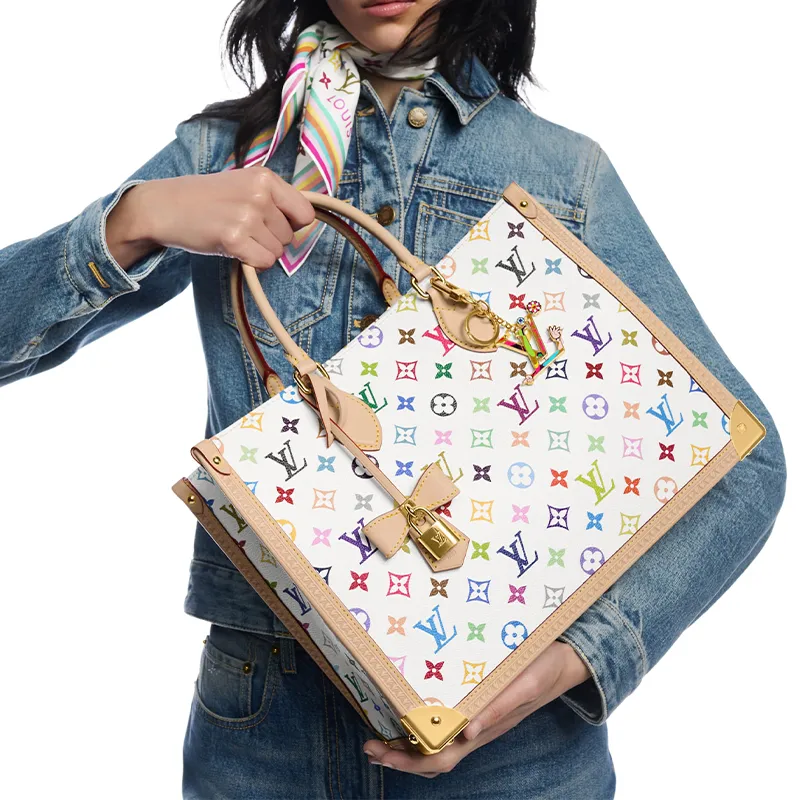 LOUIS VUITTON X Takashi Murakami OnTheGo Mm White Multicolored-5