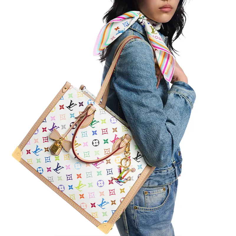 LOUIS VUITTON X Takashi Murakami OnTheGo Mm White Multicolored-6