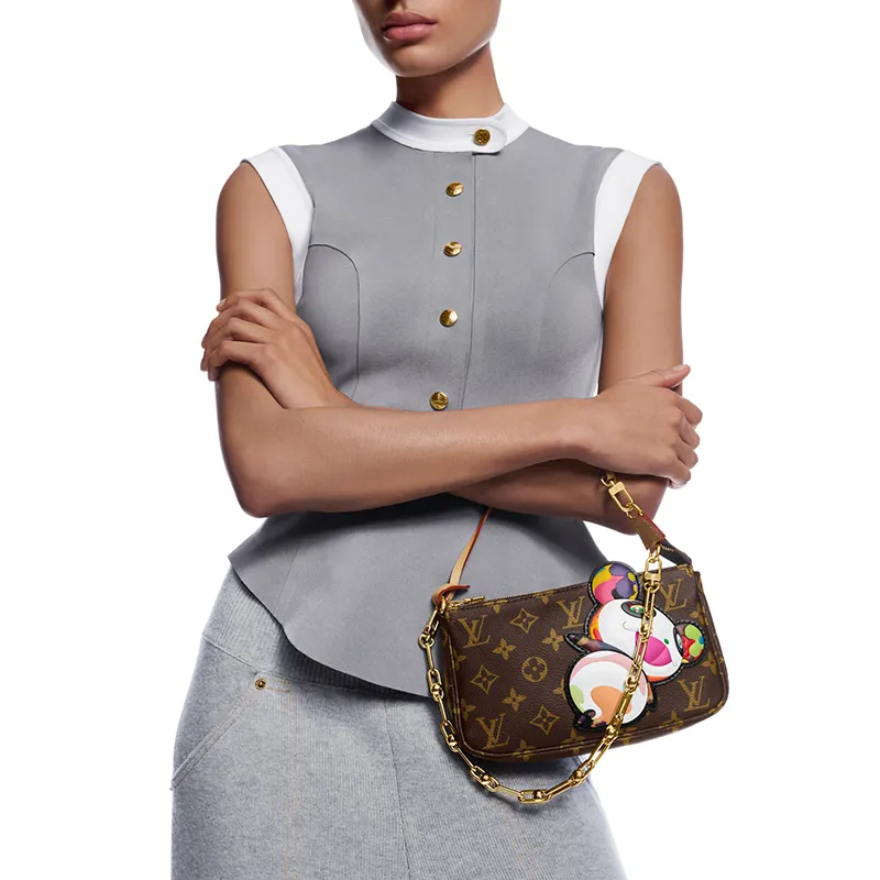 LOUIS VUITTON X Takashi Murakami Panda Pochette Accessories Monogram-6