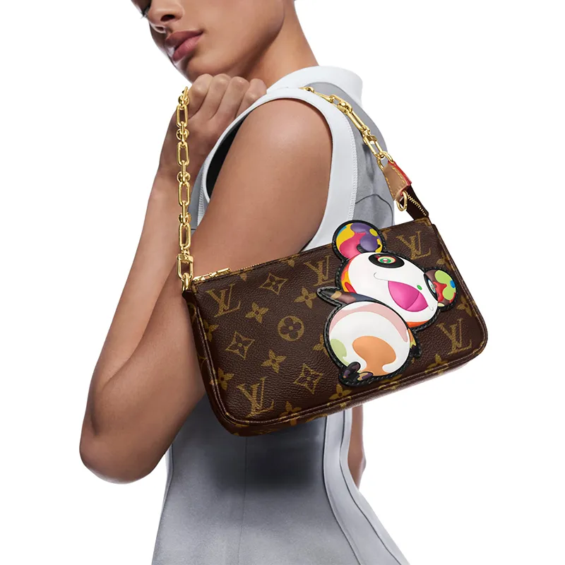 LOUIS VUITTON X Takashi Murakami Panda Pochette Accessories Monogram-5
