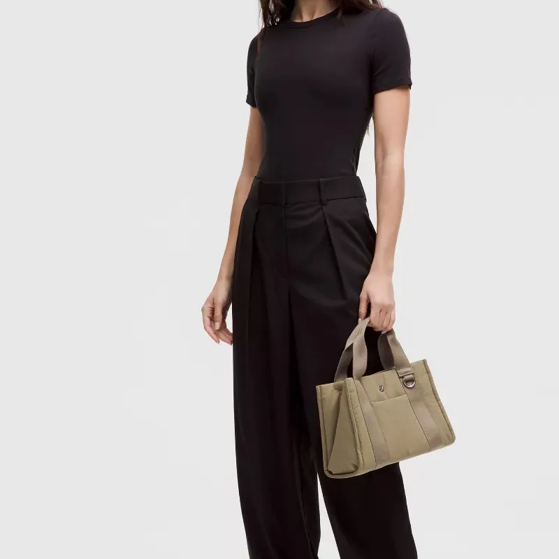 Lululemon Nylon Tote Bag, Shopping Bag, Shoulder Bag, Crossbody Bag, Handbag Mini Women's Deer Umber-2