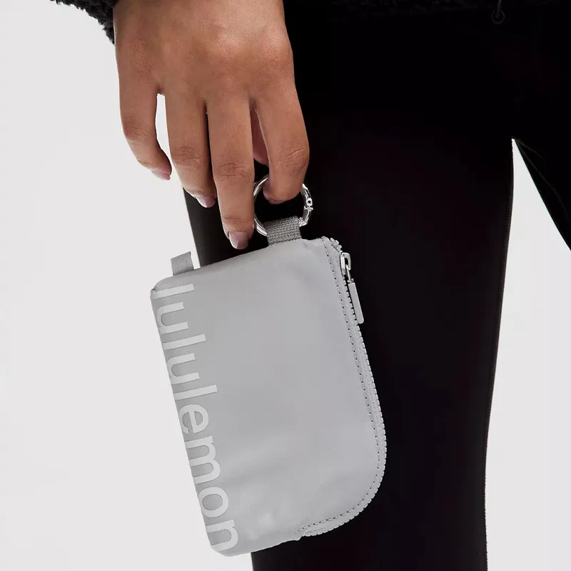 Lululemon Nylon Card Holder Women's Waterdrop Silver-4