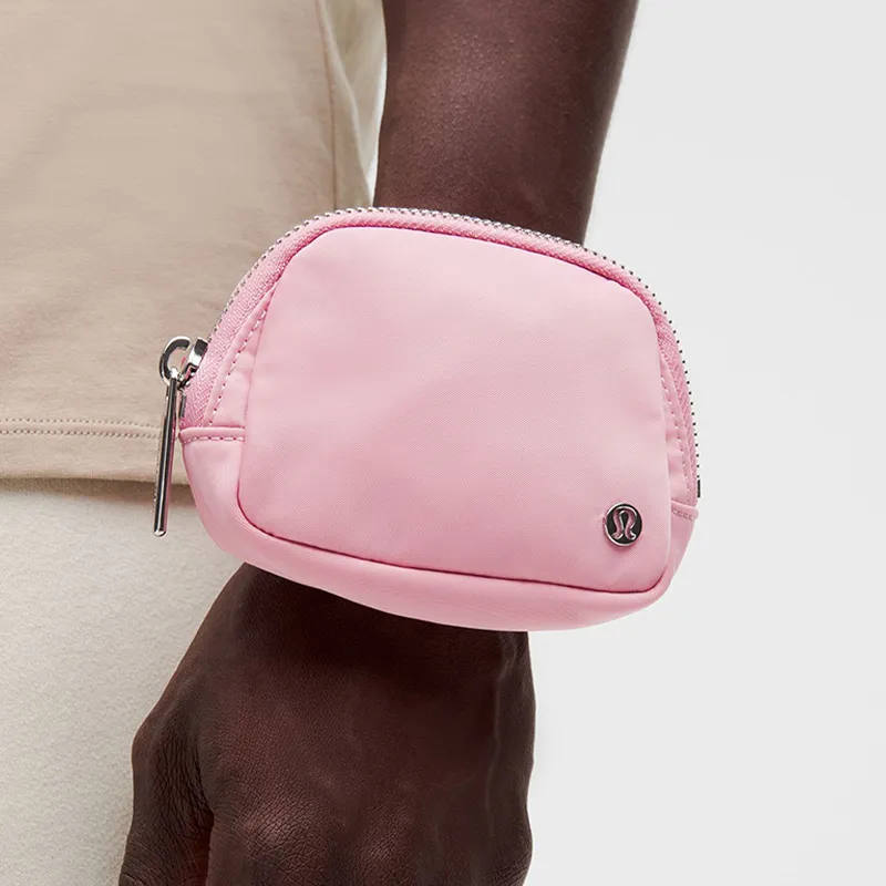 Lululemon Everywhere Nylon Coin Purse Nano Unisex Pink-4