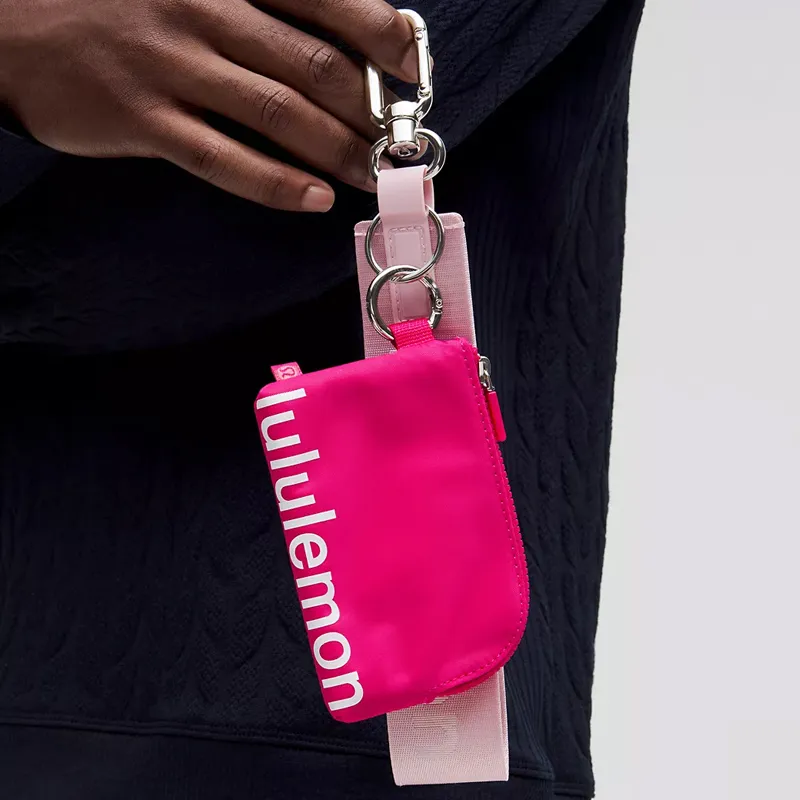 Lululemon Nylon Card Holder Women's Passionate Red & White-4
