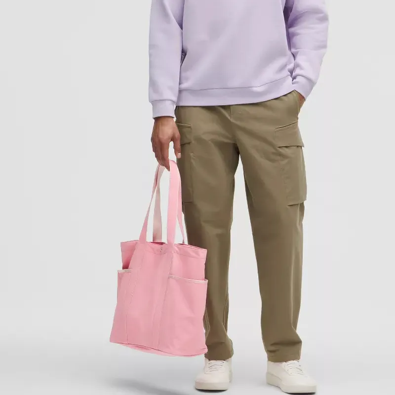 Lululemon Recycled Nylon Tote Bag, Shopping Bag, Shoulder Bag Women's Pink-3