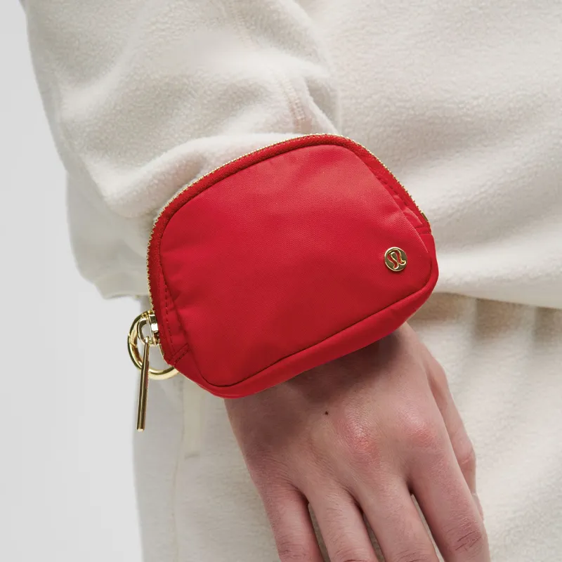 Lululemon Everywhere Nylon Coin Purse Nano Women's Dark Red-2