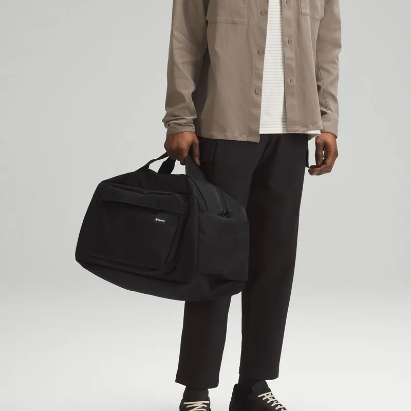 Lululemon Recycled Material Portable Crossbody Travel Bag Unisex Black-3