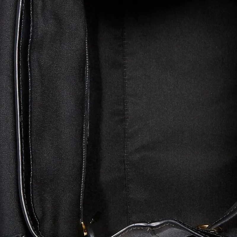 COACH Elle Coated Canvas With Leather Backpack Large Size Women's Black & Brown-3