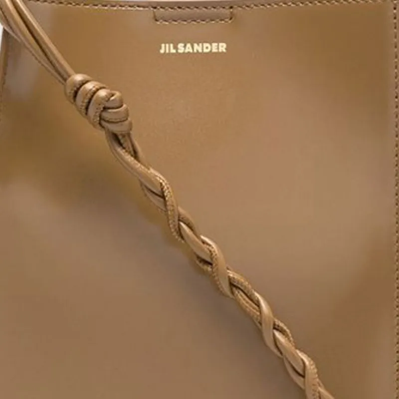 JIL SANDER Smooth Leather Crossbody Bag Shoulder Bag Women's Brown-1