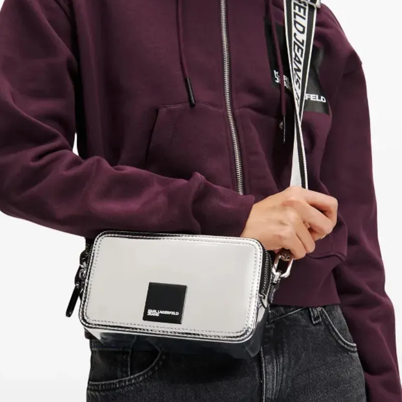 KARL LAGERFELD / Karl Lagerfeld Jeans Logo appliqué Camera Bag-3