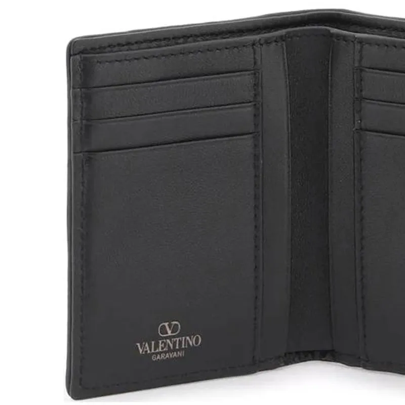Valentino Cotton Wallet Men's Black & Brown-3
